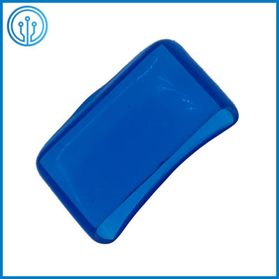 5x20mm زجاج سيراميك شفاف 30A PVC غطاء المصهر الأزرق ROHS كتلة حامل الصمامات