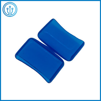 5x20mm زجاج سيراميك شفاف 30A PVC غطاء المصهر الأزرق ROHS كتلة حامل الصمامات